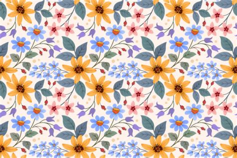 flower seamless pattern|More.